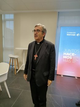 El arzobispo de Valladolid y presidente de la Conferencia Episcopal Española, Luis Argüello García, en Logroño