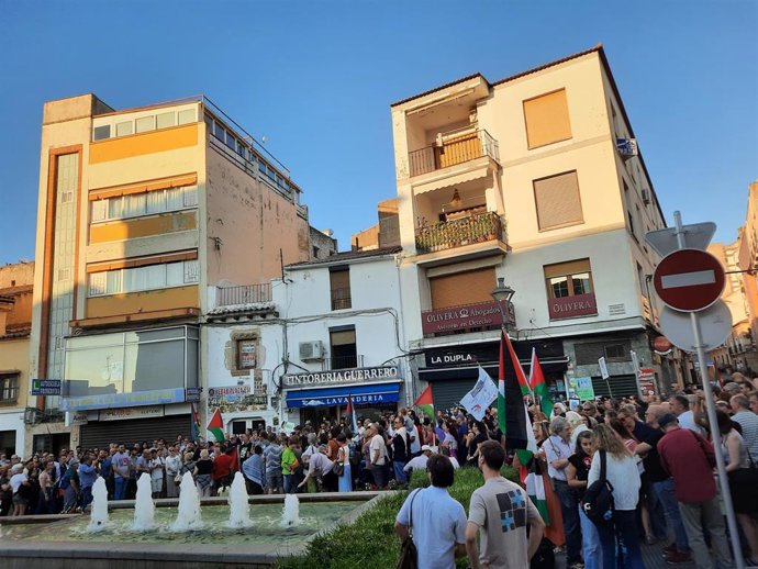 Concentración en Mérida en favor del pueblo palestino