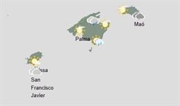 El tiempo hoy, viernes 3 de octubre, en Baleares.