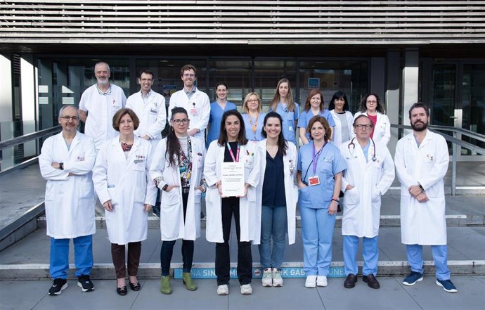 Archivo - Foto de grupo del equipo de Braquiterapia de Hospital Universitario de Navarra.
