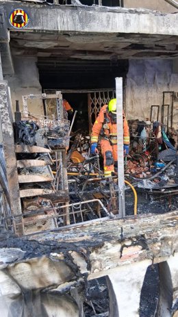 Bomberos actúan en Gandia