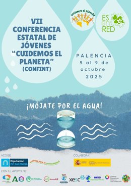 Cartel de la VII Conferencia Estatal de Jóvenes 'Cuidemos el Planeta' (Confint)