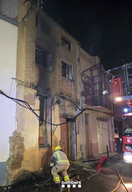 L'incendi en un habitatge d'Almacelles aquesta matinada
