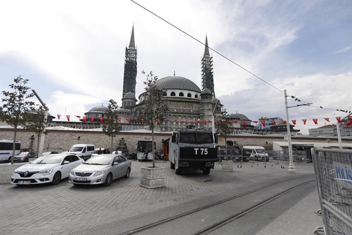 Archivo - Arquivo - Um caminhão da polícia turca em Istambul (arquivo)