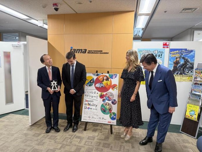 Parte de la delegación aragonesa tras la reunión con JAMA.