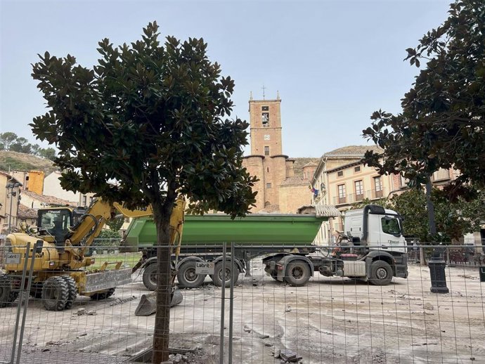Las obras de repavimentación de la Plaza de España de España ya han comenzado