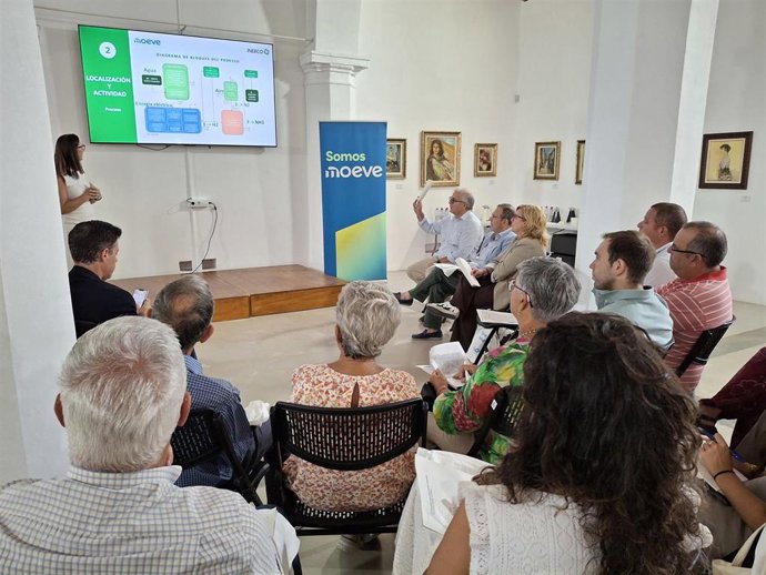 Sesión de participación ciudadana en San Roque (Cádiz) de Moeve para informar sobre su proyecto del Hidrógeno Verde.