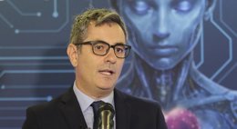 El ministro de Presidencia, Justicia y Relaciones con las Cortes, Félix Bolaños, preside el acto de clausura del DATAfórum Justicia 2025, en el Auditorio de León.