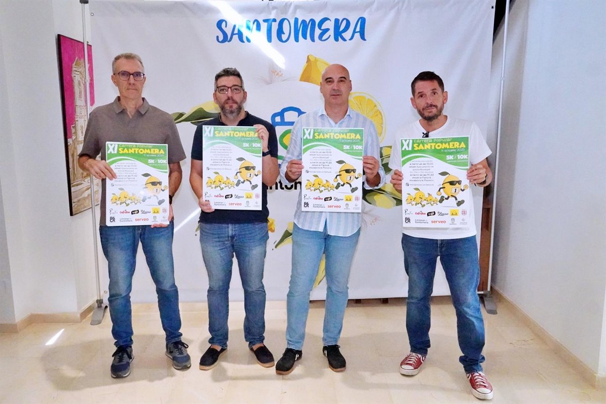 Santomera celebrará el 11 de octubre la 11ª edición de su Carrera Popular