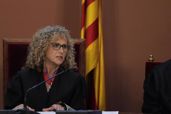 La presidenta del Tribunal Superior de Justicia de Cataluña (TSJC), Mercè Caso, preside la apertura del año judicial, a 3 de octubre de 2025, en Barcelona, Cataluña (España)