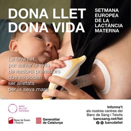 Campaña de la Semana Europea de la Lactancia Materna del Banc de Llet.