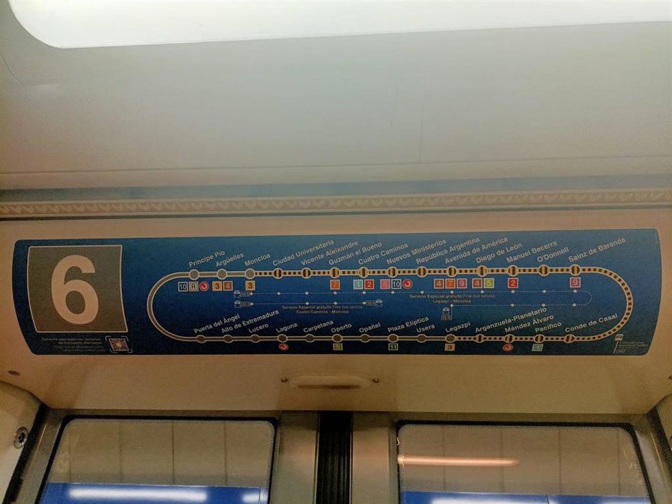 Cierre de la Línea 6 de Metro de Madrid.