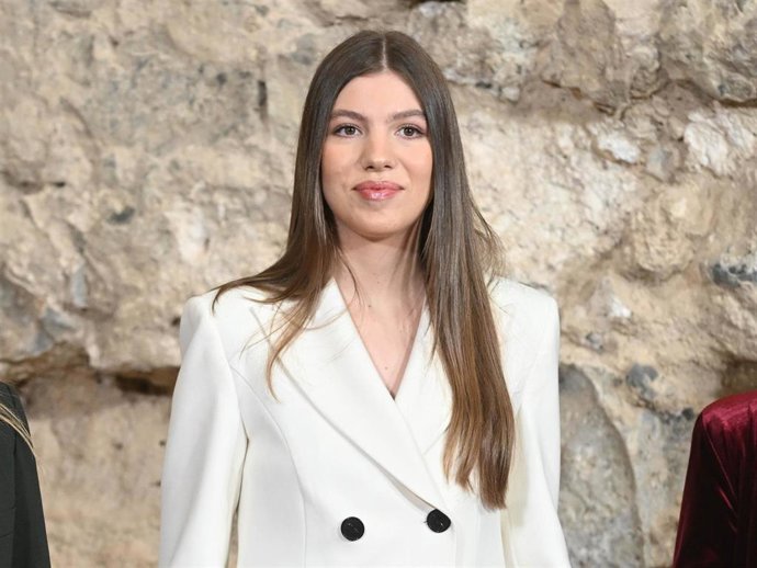 Archivo - La Infanta Sofía en la entrega de los Premios Objetivo Patrimonio, Concurso de Fotografía Infanta Sofía 2024 en el Palacio Real a 13 de Diciembre de 2024 en Madrid (España).