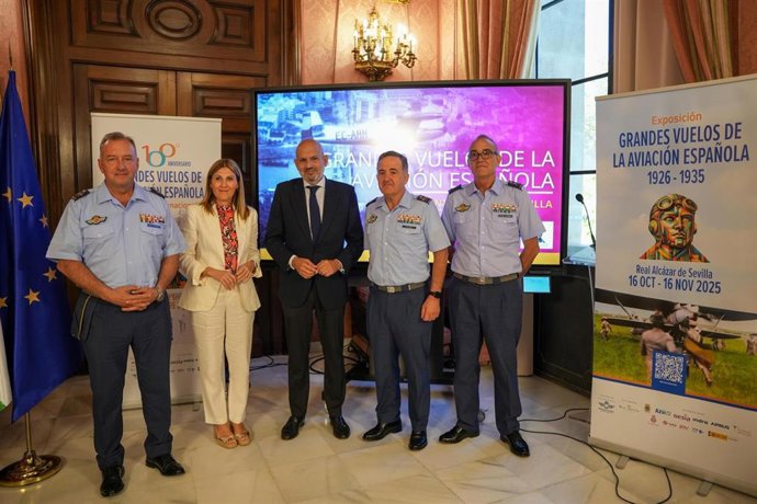 Presentación de los actos de conmemoración de los Grandes Vuelos de la Aviación Española.