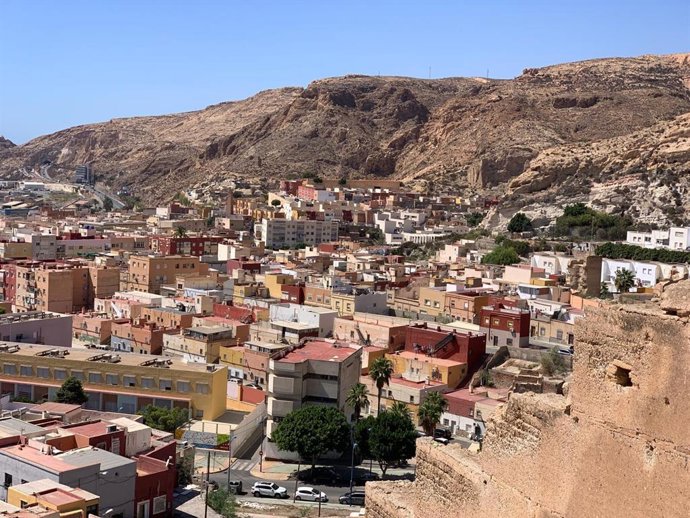 Vista general del barrio de La Chanca-Pescadería de Almería.