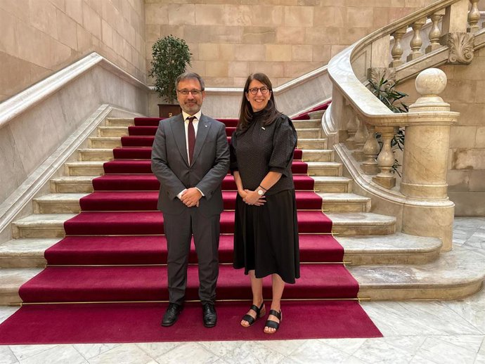 Vila y Verge tras la reunión.