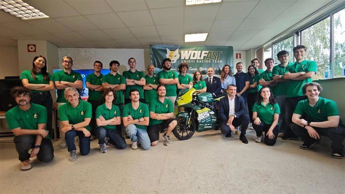 El equipo Wolfast UniOvi Racing Team presenta su nuevo prototipo de moto de competición eléctrica