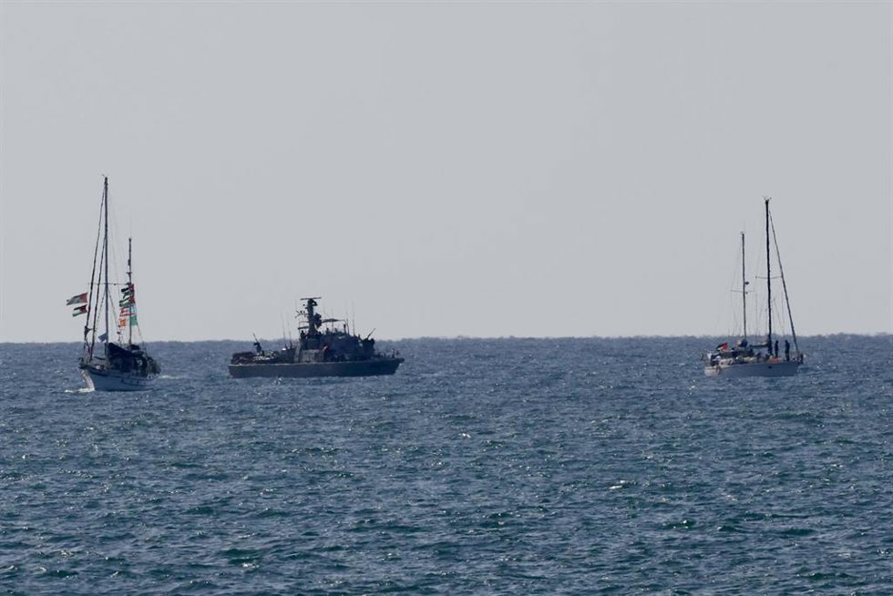 Embarcaciones de la flotilla a Gaza trasladadas por Israel al puerto de Asdod