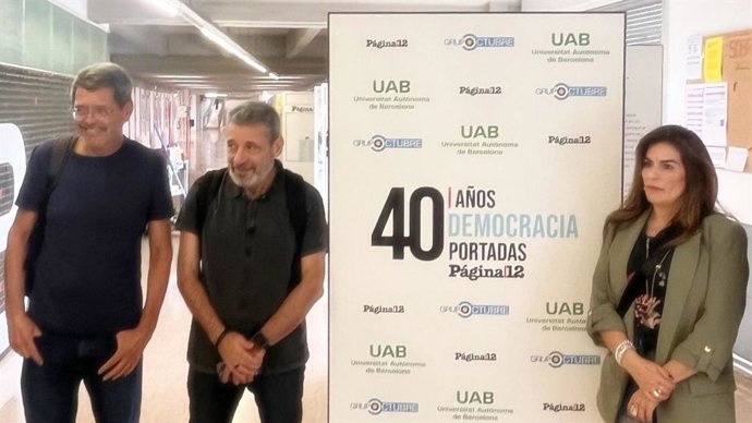 Inauguración en Barcelona "40 años de Democracia - 40 portadas de Página 12"