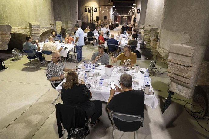 Cata final del jurado que se hizo en el Celler Cooperatiu de Rubí