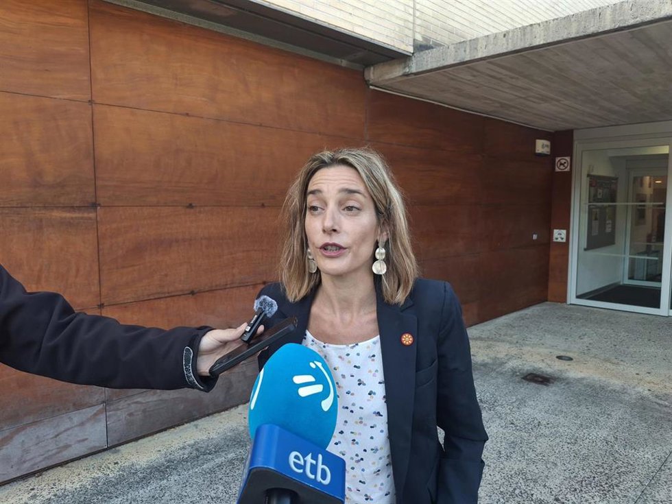 La responsable política de EH Bildu en Navarra, Miren Zabaleta.