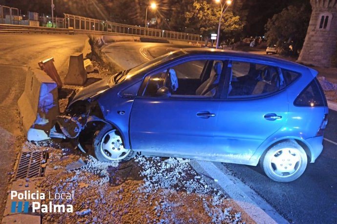 Imgen del vehículo accidentado