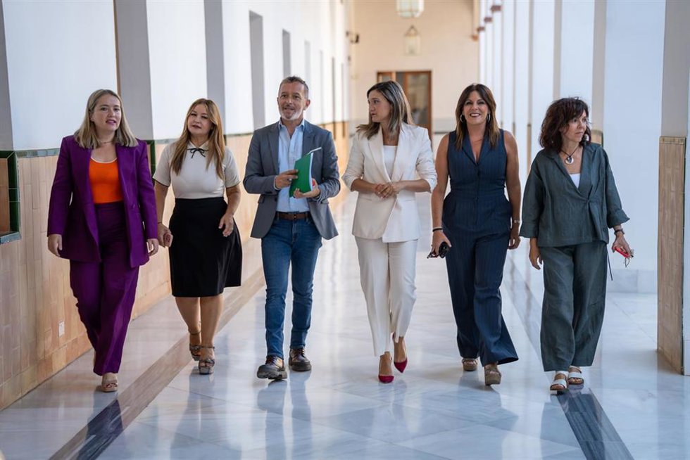 Diputados del Grupo Socialista en el Parlamento andaluz. (Foto de archivo).
