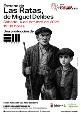 Cartel de la obra de teatro 'La Ratas'