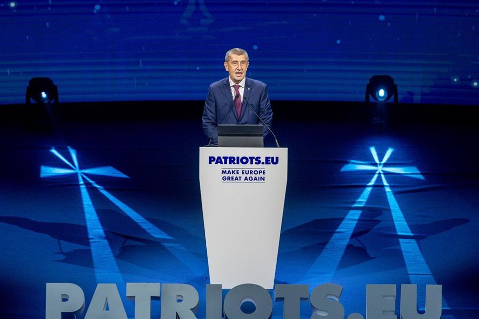 Archivo - El diputado del Parlamento de la República Checa, Andrej Babi, interviene durante la cumbre Patriots, en Hotel Marriott Auditorium, a 8 de febrero de 2025, en Madrid (España). 