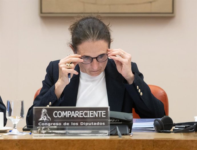 Archivo - La directora del Departamento de Seguridad Nacional del Gabinete de la Presidencia del Gobierno, Loreto Gutiérrez Hurtado, interviene durante la Comisión Mixta de Seguridad Nacional, en el Congreso de los Diputados, a 9 de abril de 2024, en Madr