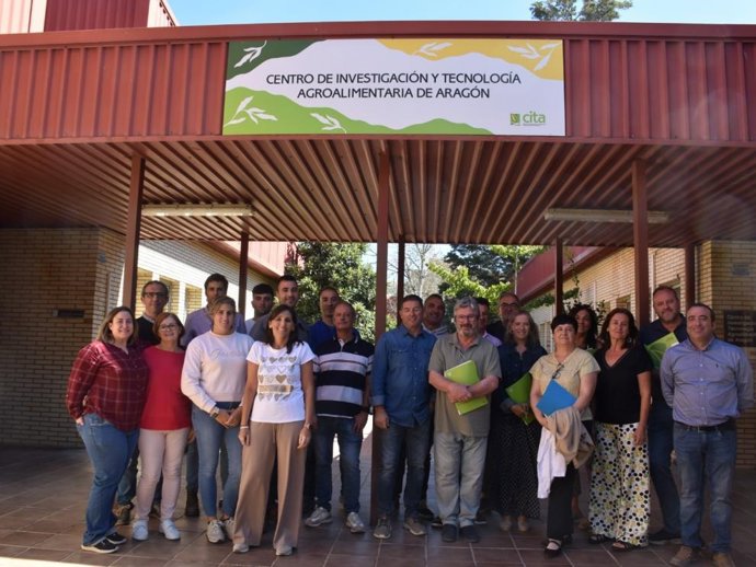 Asistentes a la jornada técnica "Calidad de Trigo: formación y transferencia al sector”, en el marco del proyecto FITE 2023 PAN DE TERUEL II celebrada en el CITA