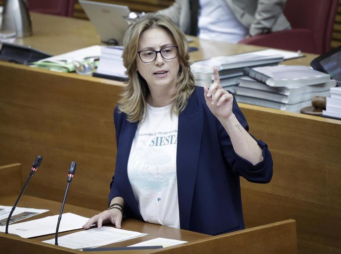 Archivo - La portavoz adjunta del GPP, Laura Chulià,