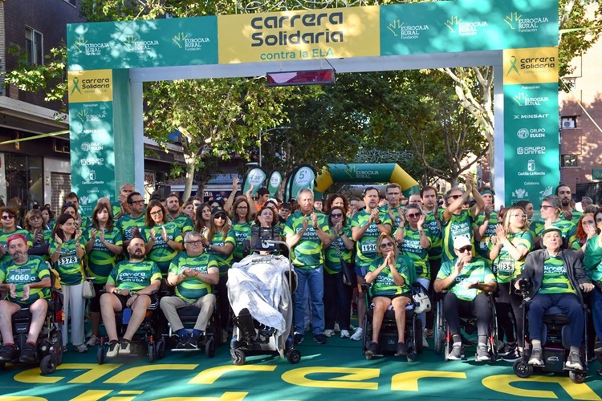 La Carrera Solidaria Contra la ELA de Eurocaja Rural en Toledo bate récord superando los 5.300 asistentes