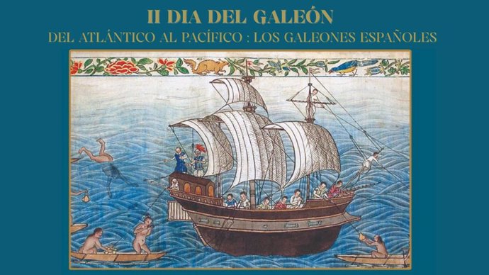 Cartel de las jornadas organizadas para conmemorar el Día del Galeón en Cádiz.