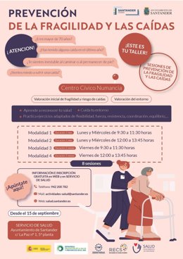 El centro cívico de Numancia acogerá nuevos talleres de prevención de caídas dirigidos a mayores de 70 años