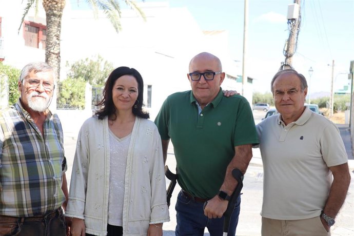 La secretaria del PSOE de Córdoba, Rafi Crespín, en una visita al municipio de Priego de Córdoba.