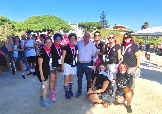 El Puerto de Santa María celebra  IX Marcha Solidaria de Amucan Bahía a la que asitió el concejal de Deportes, José Ignacio González Nieto