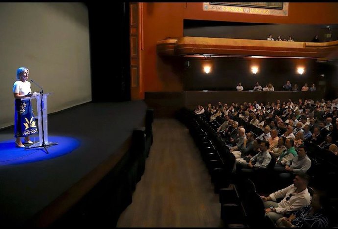 La alcaldesa de Jerez de la Frontera (Cádiz), María José Garcia-Pelayo, en el estreno del documental 'La llena de Gracia'.