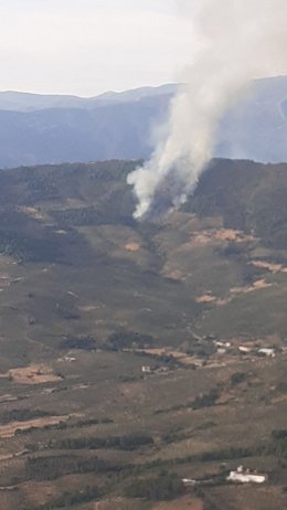 Incendio en Extremadura