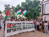 Miles personas piden en Palma "ruptura total de relaciones con Israel" y apoyan a los arrestados de la Flotilla