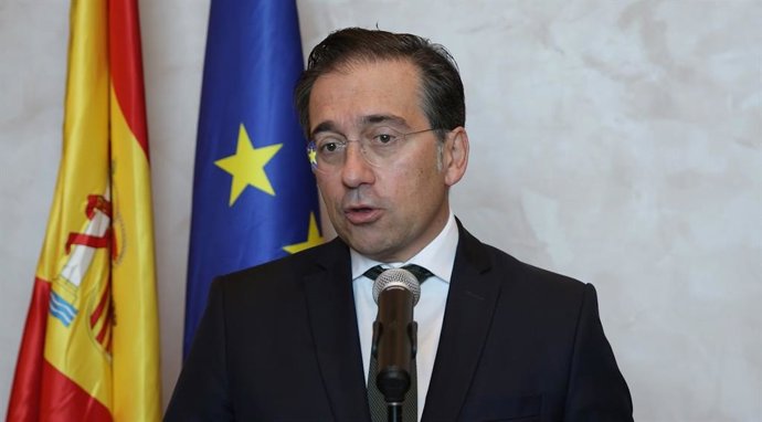 O Ministro das Relações Exteriores, União Europeia e Cooperação, José Manuel Albares, 17 de setembro de 2025.