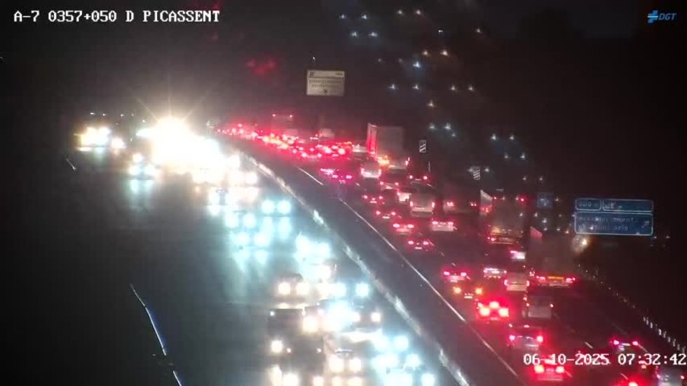 Accidente en la A-7