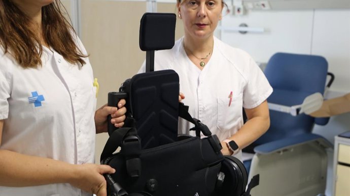 Uno de los exoesqueletos del Hospital Vall d'Hebron.