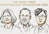 Foto: M. Brankov, F. Ramstell y S. Sakaguchi, Nobel de Medicina por sus descubrimientos en la tolerancia inmune periférica