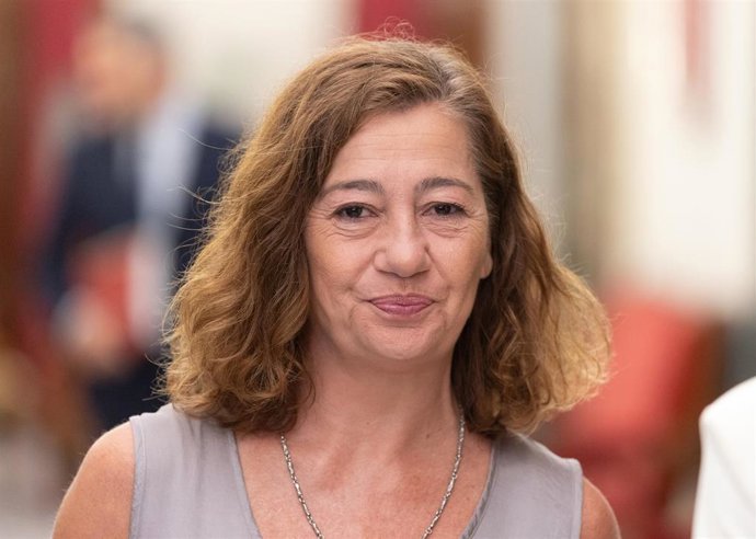 La presidenta del Congreso de los Diputados, Francina Armengol, a su llegada a una reunión de la Mesa en el Congreso de los Diputados, a 16 de septiembre de 2025, en Madrid (España).