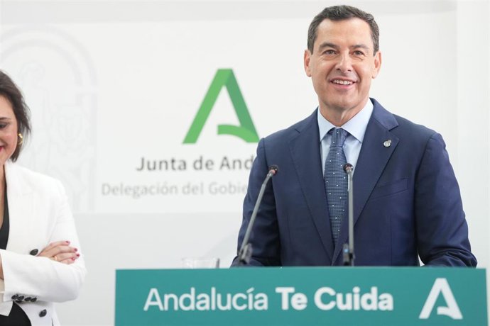 El presidente de la Junta de Andalucía, Juanma Moreno, en una imagen de archivo. 