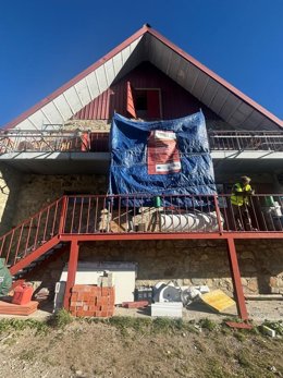 Avanzan las obras en el refugio de Respomuso