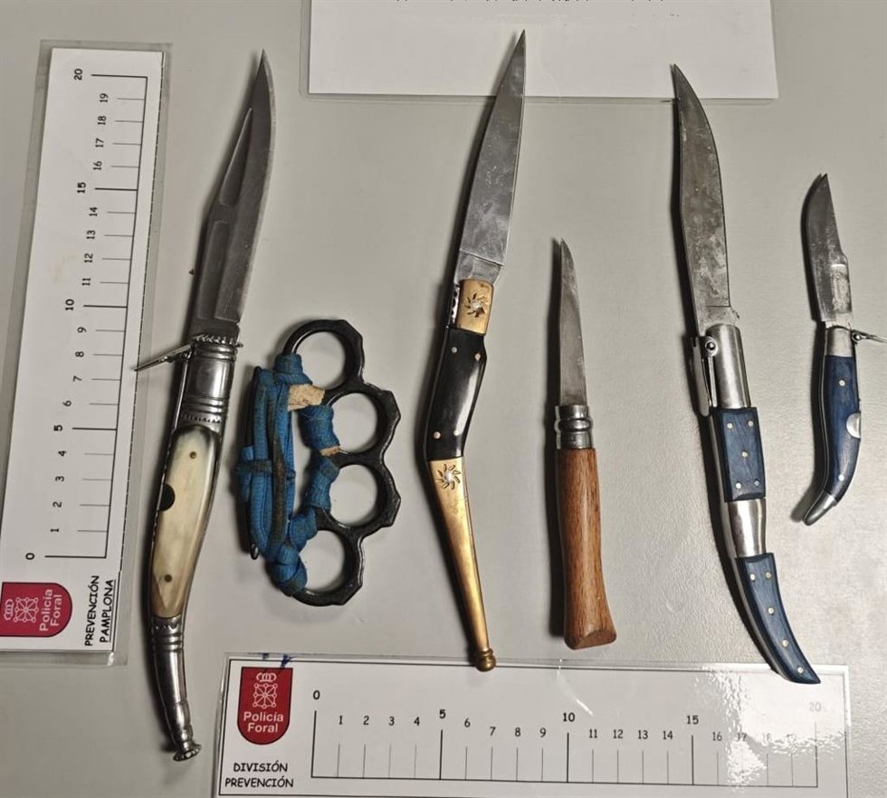 Armas decomisadas.