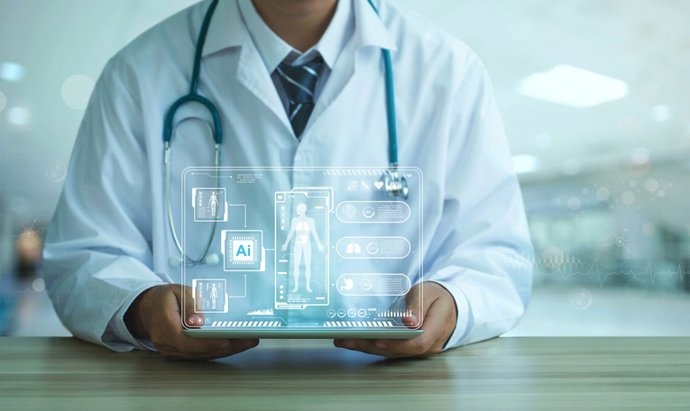 Archivo - Arquivo - Médico usa inteligência artificial para fazer um diagnóstico,