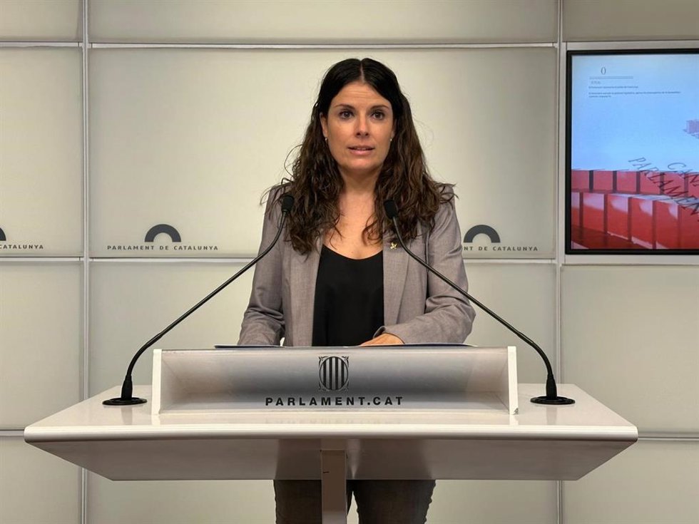 La portavoz de Junts en el Parlament, Mnica Sales